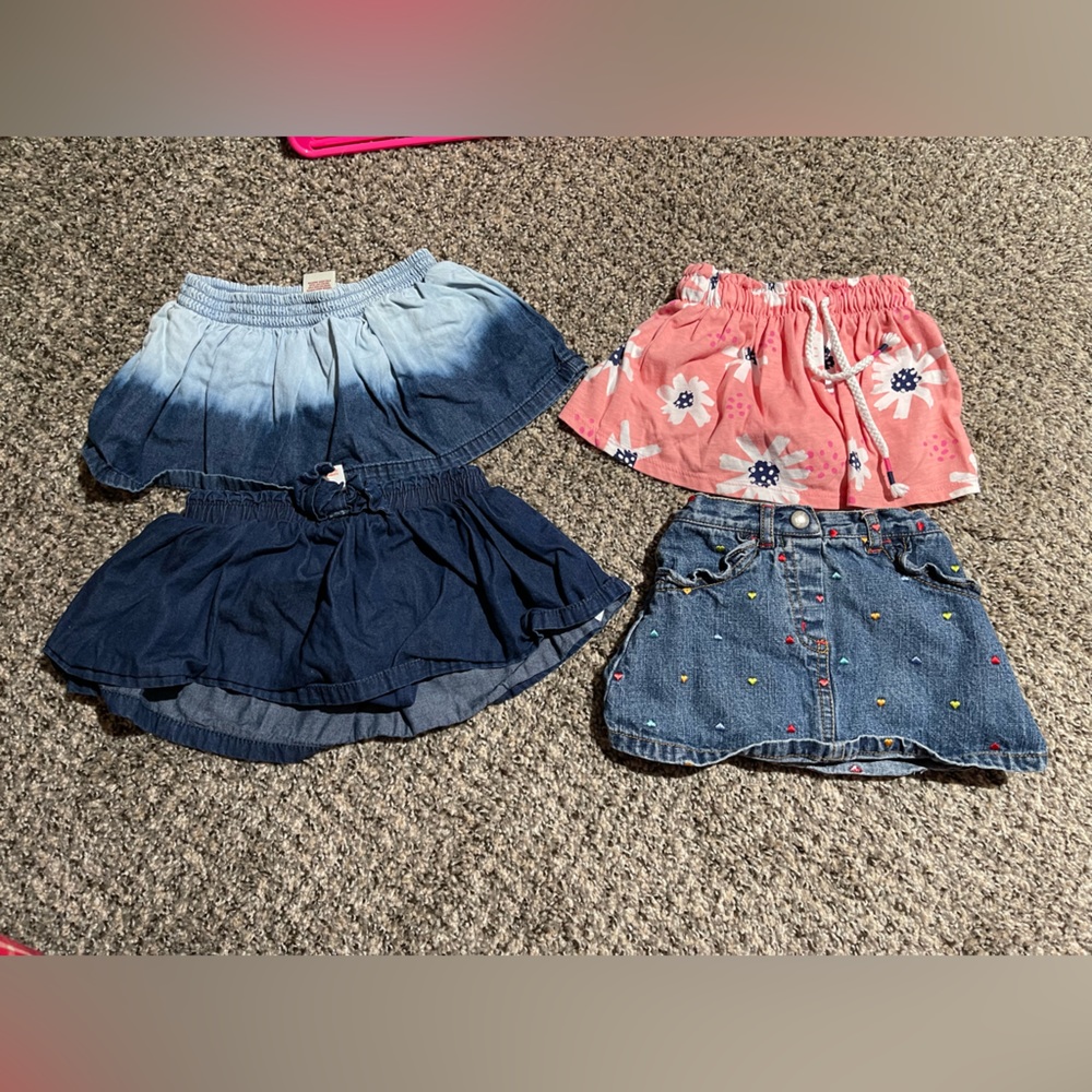 4 baby girl skorts
